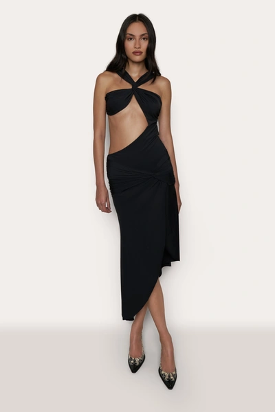 Shop Danielle Guizio Ny Surya Cut Out Dress In Black