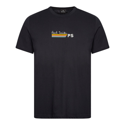 Shop Paul Smith Stripe T-shirt In Navy
