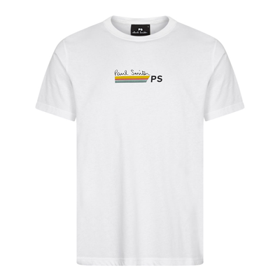 Shop Paul Smith Stripe T-shirt In White