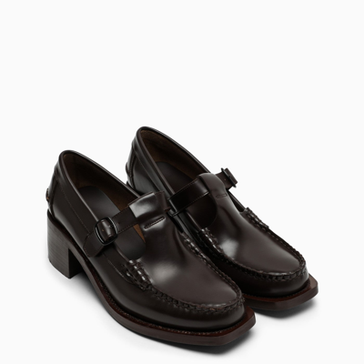 Hereu Alber Heeled Mary Jane Buckle Loafers