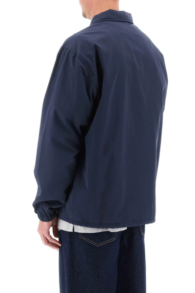 Shop Maison Kitsuné Maison Kitsune Coach Jacket With Logo Print