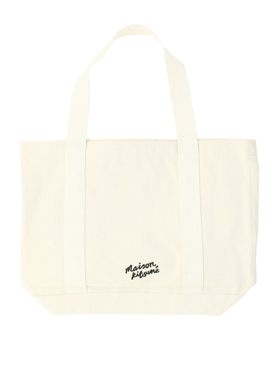 Shop Maison Kitsuné Fox Head Tote Bag