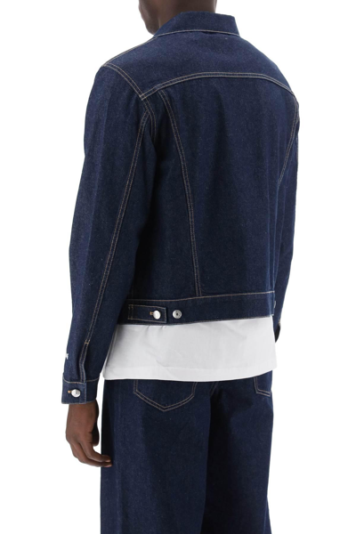 Shop Maison Kitsuné Maison Kitsune Light Denim Jacket