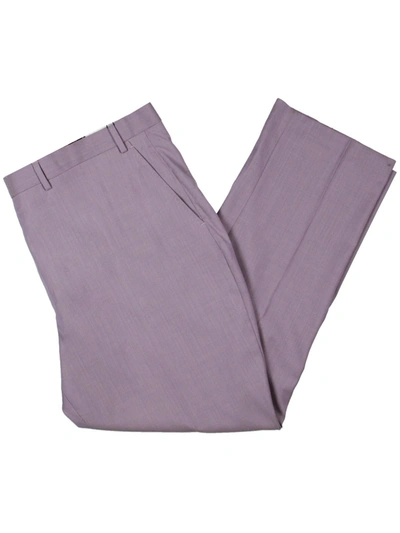 Shop Tayion By Montee Holland Mens Wool Blend Classic Fit Suit Pants In Purple