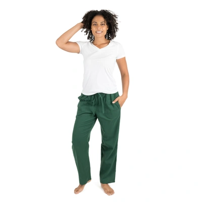 Shop Leveret Womens Flannel Pajama Pants In Green