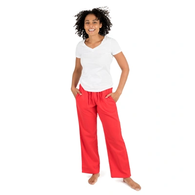Shop Leveret Womens Flannel Pajama Pants In Red