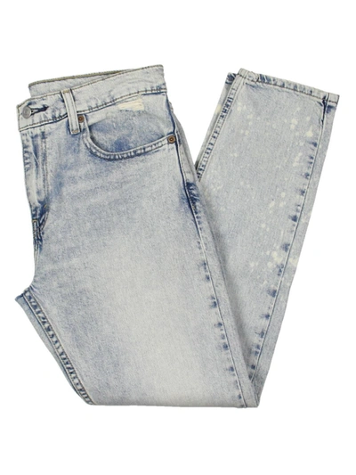 Shop Levi Strauss & Co 512 Mens Denim Tapered Slim Jeans In Multi
