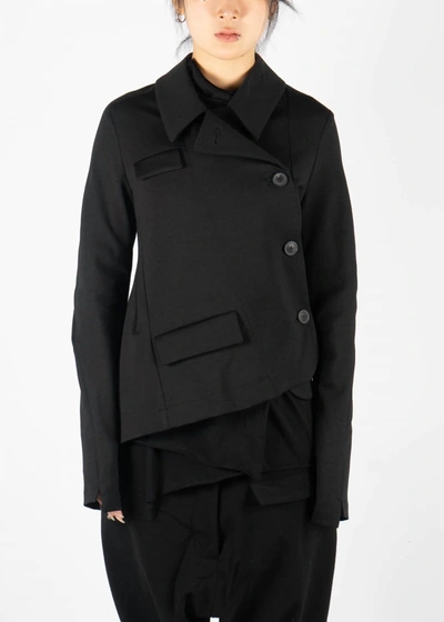 Shop Rundholz Asymmetrical Jacket In Black