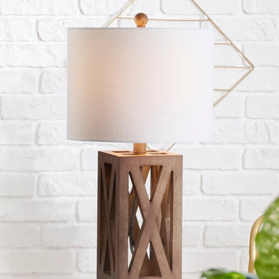 Shop Jonathan Y Stewart 21.5" Wood Led Table Lamp