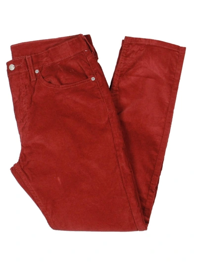 Shop Levi Strauss & Co Mens Corduroy Slim Tapered Leg Jeans In Red