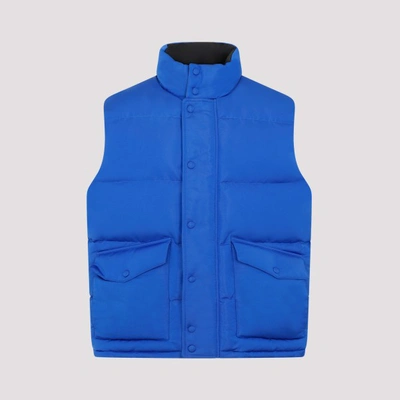 Shop Alexander Mcqueen Padded Vest In Ultramarine Black
