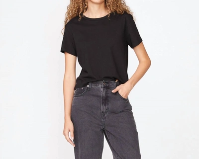 Monrow 50's Vinage Tee In Black In Black