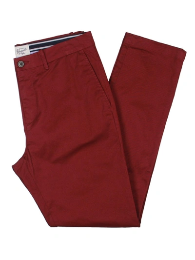 Shop Original Penguin Mens Twill Slim Fit Chino Pants In Red