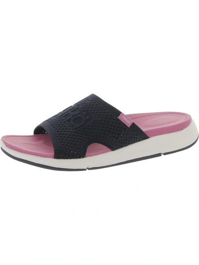 Shop Ryka Thrive Slide Womens Open Toe Slip On Slide Sandals In Pink