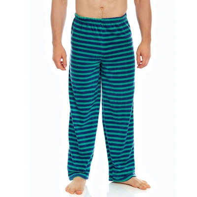 Shop Leveret Mens Fleece Pajama Pants Striped In Multi