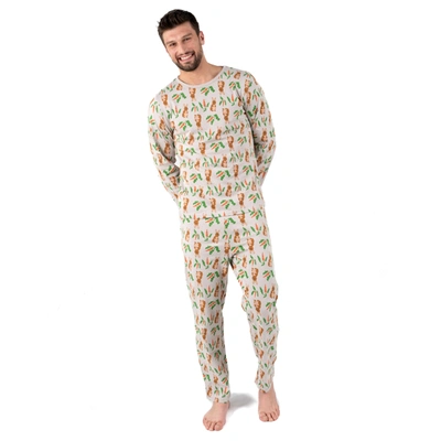 Shop Leveret Mens Two Piece Cotton Loose Fit Pajamas Rabbit In Multi