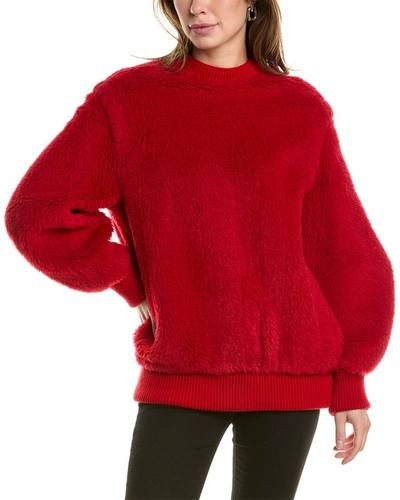 Shop Max Mara Carmine Alpaca, Wool & Silk-blend Pullover In Red