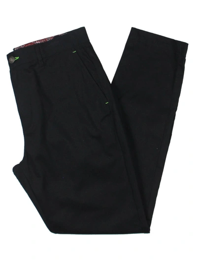 Shop Society Of Threads Mens Sim Fit Stretch Chino Pants In Black