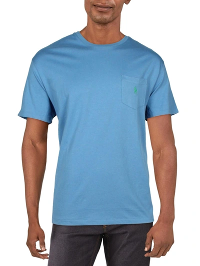 Shop Polo Ralph Lauren Mens Crewneck Pocket T-shirt In Blue