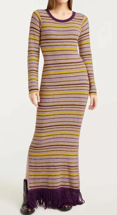 Shop Cinq À Sept Sloane Knit Dress In Lilac Multi In Purple
