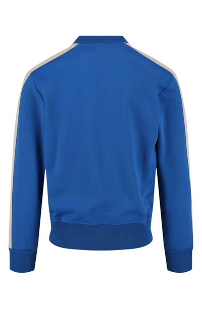 Shop Palm Angels Bomber Track Jacket In Blue White