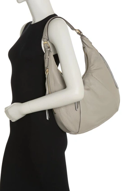 Shop Aimee Kestenberg Corfu Pleated Hobo Bag In Steel Grey