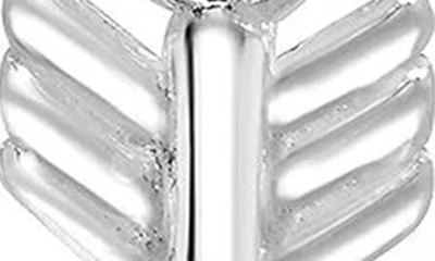 A & M Sterling Silver Arrow Drop Earrings In Silver