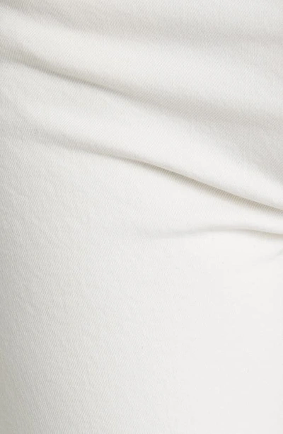 Re/done Originals High-rise Ankle Crop Frayed Skinny Jeans In Vintage White