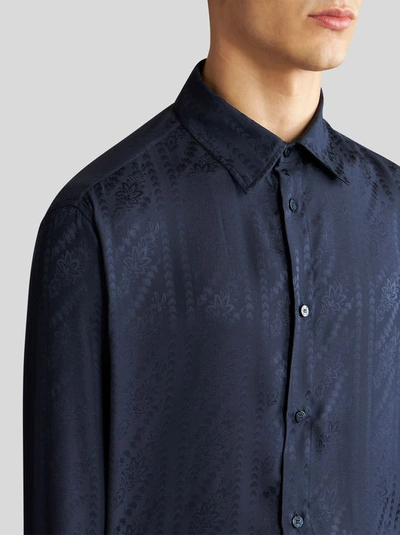 Shop Etro Silk Jacquard Shirt
