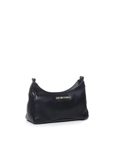 Shop Love Moschino Shoulder Bag With Removable Coin Purse In Black