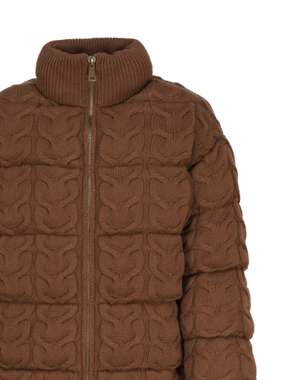 Shop Max Mara Wadding Jacket In Wool In Brown