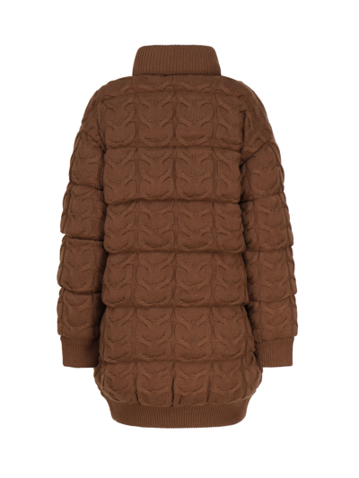 Shop Max Mara Wadding Jacket In Wool In Brown
