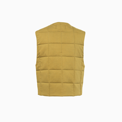Shop Lemaire Wadded Vest In Pistacchio