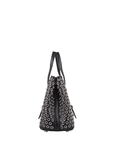 Shop Alaïa Mina 20 Bag In Black Leather With Studs