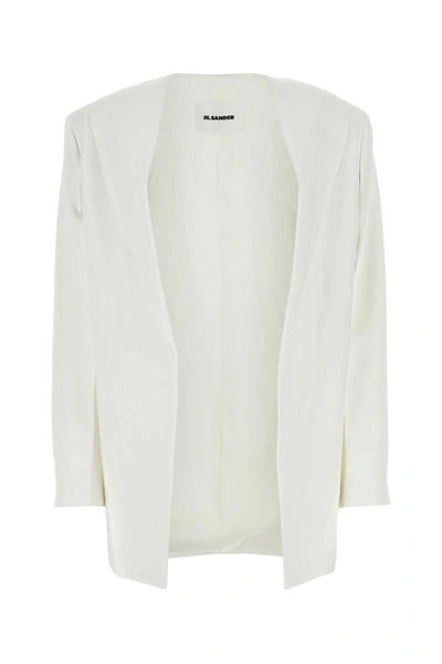 Shop Jil Sander Jackets And Vests In White
