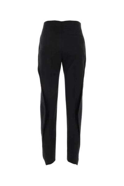 Shop Bottega Veneta Woman Black Wool Pant