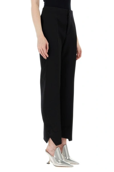 Shop Bottega Veneta Woman Black Wool Pant