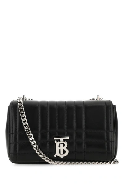 Shop Burberry Woman Black Leather Small Lola Crossbody Bag