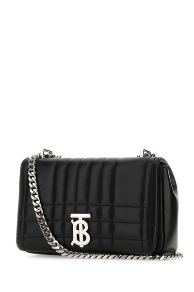 Shop Burberry Woman Black Leather Small Lola Crossbody Bag