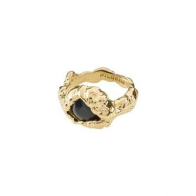 Shop Pilgrim Gold Plated Recycled Statement Rhythm Ring