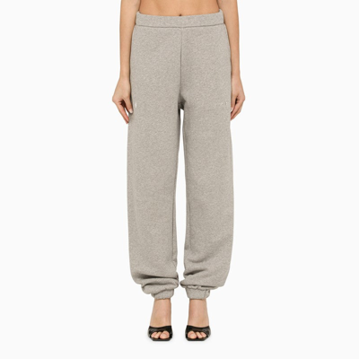Shop Attico The  Grey Melange Jogging Trousers Women In Gray