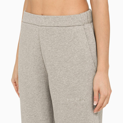 Shop Attico The  Grey Melange Jogging Trousers Women In Gray