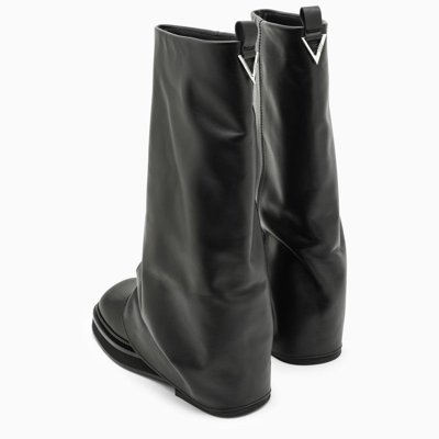 Shop Attico The  Robin Black Leather Boot Women
