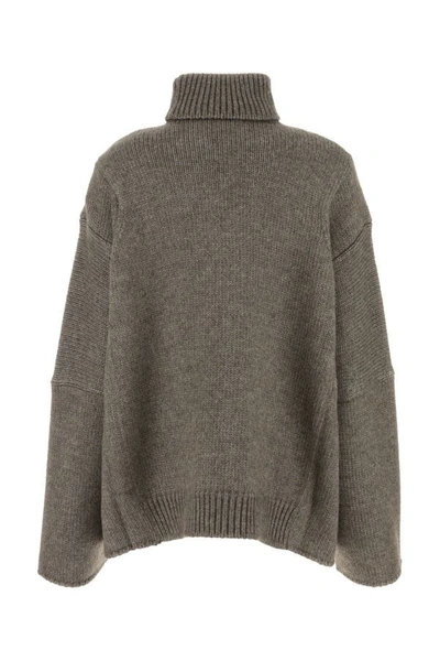 Shop The Row Woman Melange Grey Alpaca Blend Oversize Erci Sweater In Gray