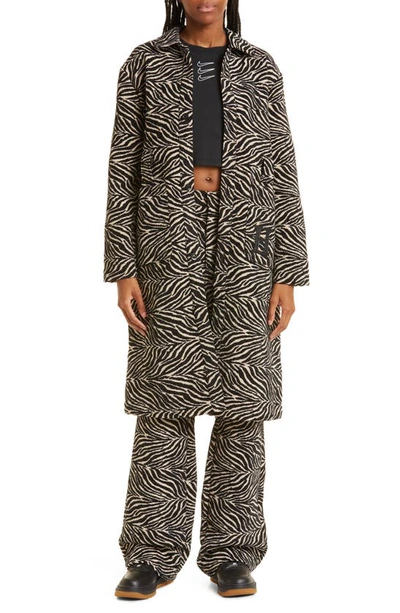 Honor The Gift Zebra Print Trench Coat In Zebra