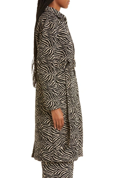 Honor The Gift Zebra Print Trench Coat In Zebra