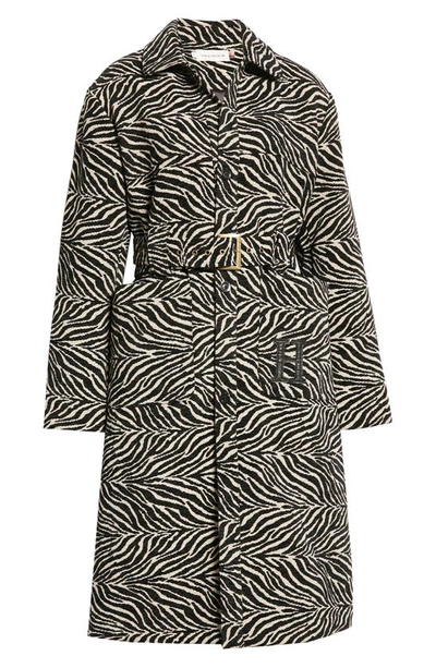 Honor The Gift Zebra Print Trench Coat In Zebra