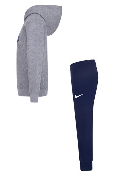 Nike Kids' Sportswear Fleece Hoodie & Joggers Set In Midnight Navy