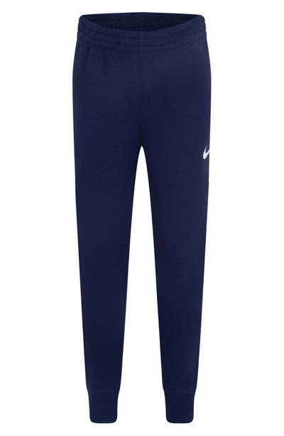 Nike Kids' Sportswear Fleece Hoodie & Joggers Set In Midnight Navy