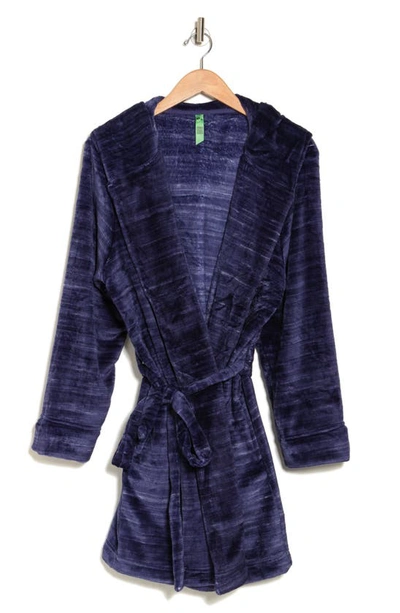 Shop Honeydew Intimates Cuddle Puddle Plush Hooded Robe In Twilight